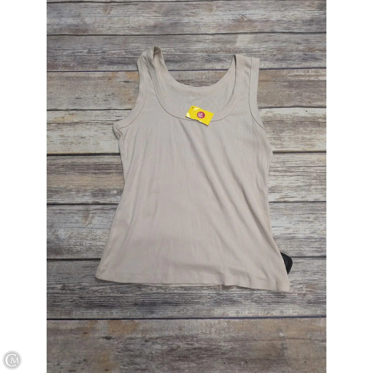 Top Sleeveless Basic By Cmf In Tan, Size: M