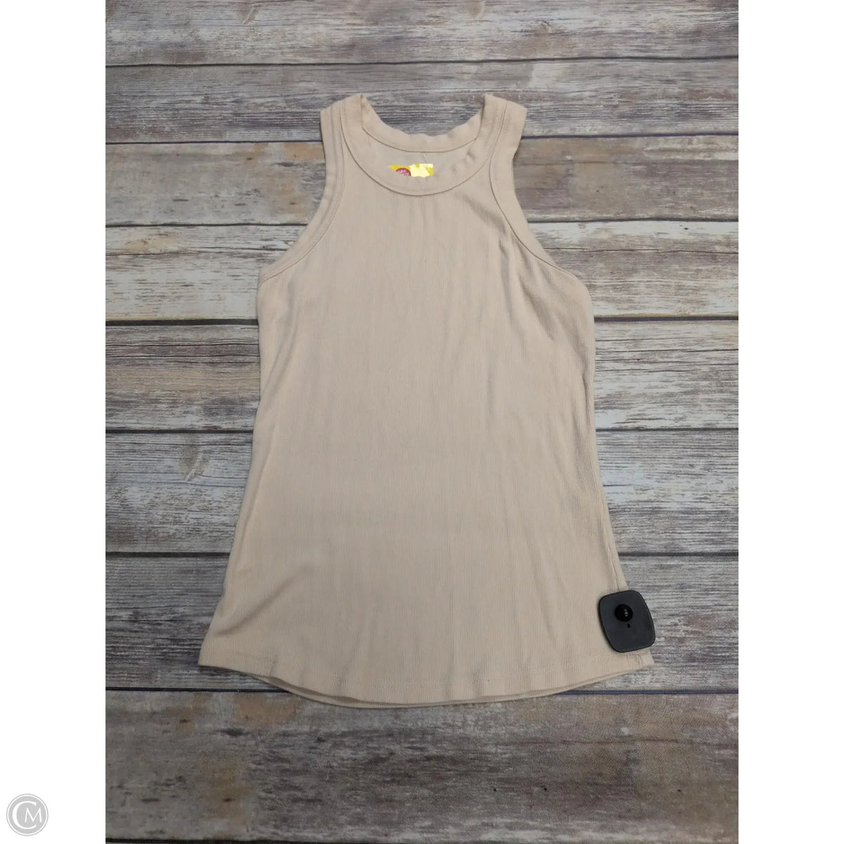 Top Sleeveless Basic By Cmf In Yellow, Size: M