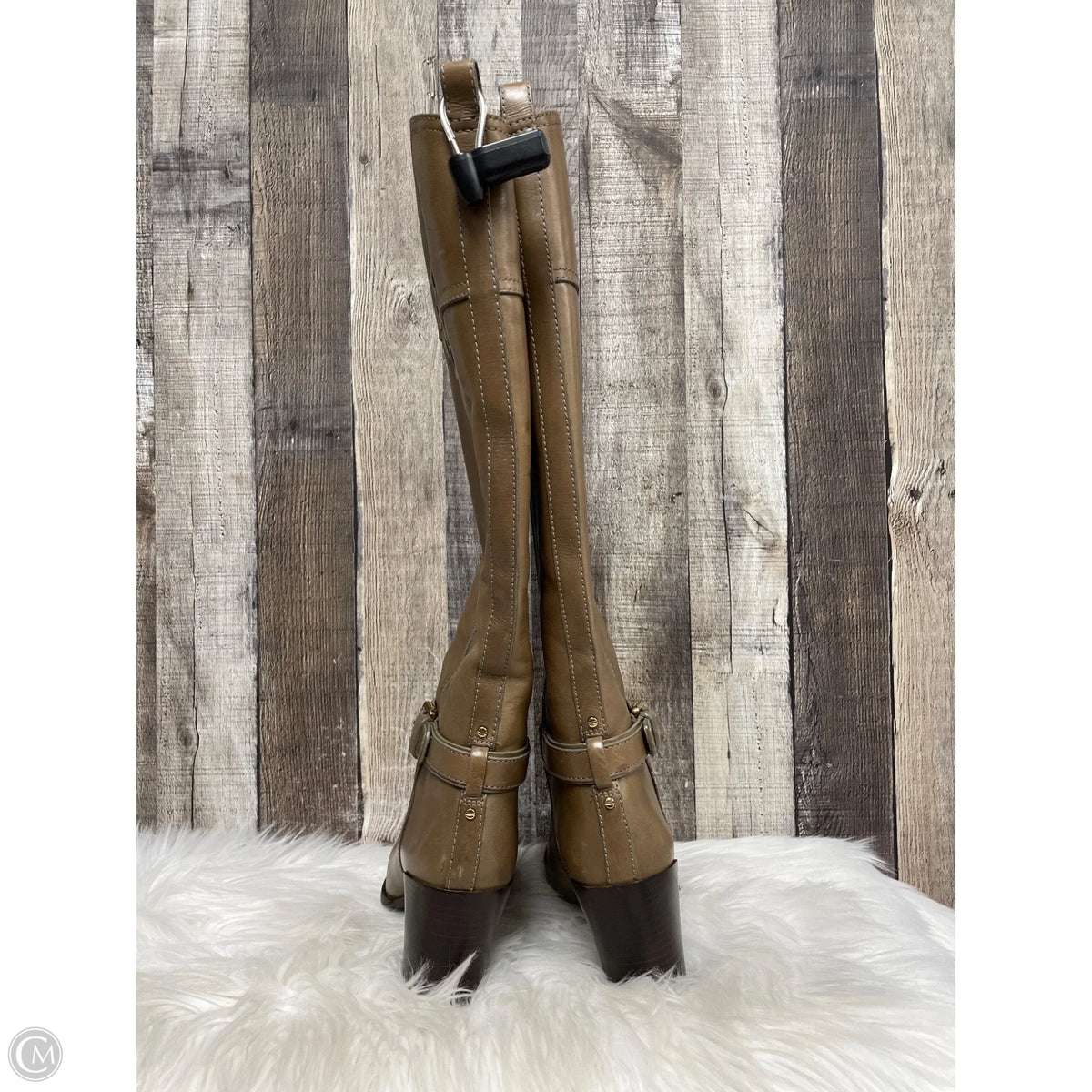 Boots Designer By Tory Burch In Brown, Size: 8