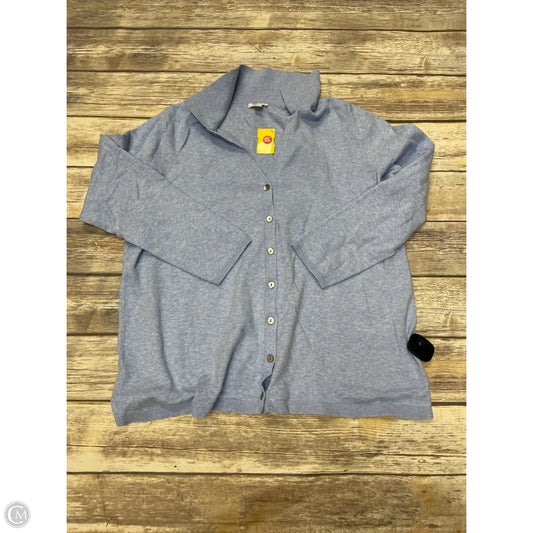 Sweater Cardigan By J. Jill In Blue, Size: Xl