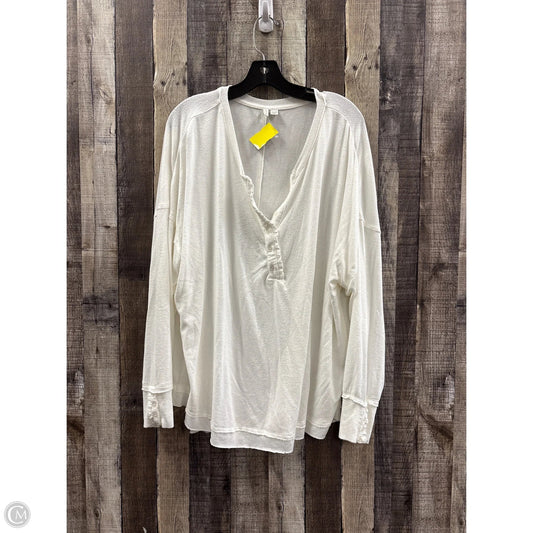 Top Long Sleeve By Cato In Ivory, Size: 3x