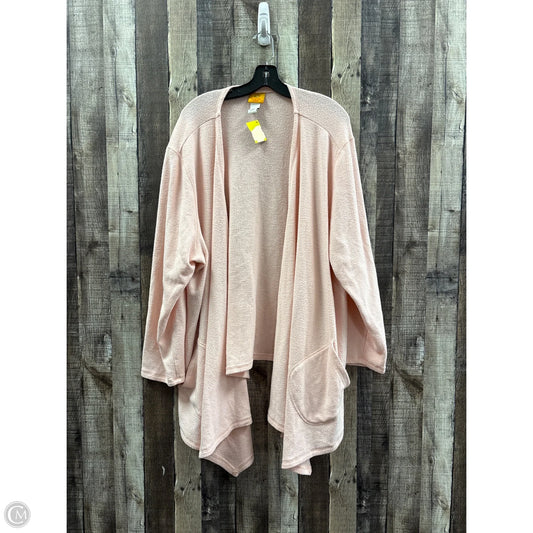 Cardigan By Ruby Rd In Peach, Size: 3x