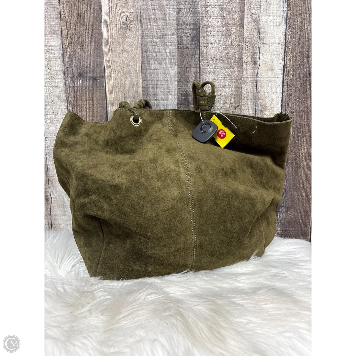 Handbag Leather By Cmf, Size: Large