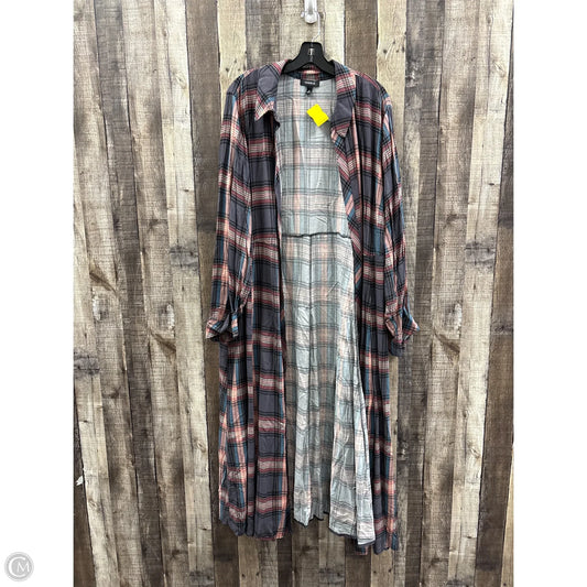 Cardigan By Torrid In Plaid Pattern, Size: 4x