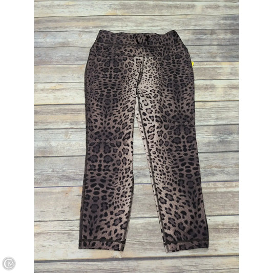 Athletic Leggings By Zelos In Animal Print, Size: Xl