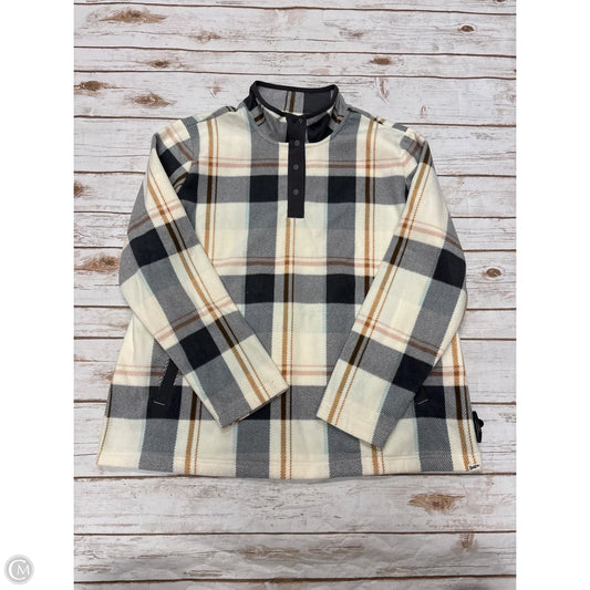 Jacket Fleece By Duluth Trading In Plaid Pattern, Size: Xl