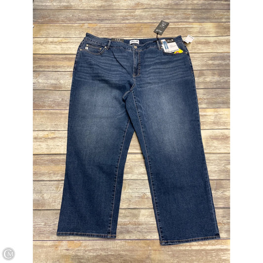 Jeans Cropped By Seven 7 In Blue Denim, Size: 20