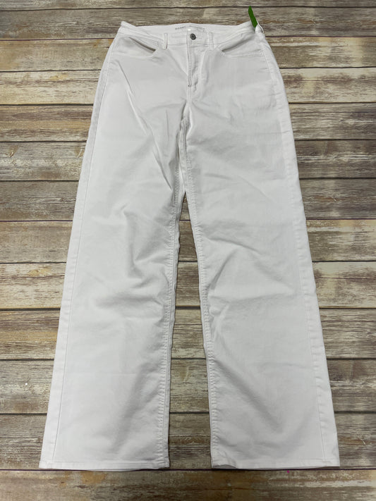 White Denim Jeans Wide Leg Old Navy, Size 12tall