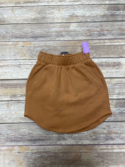 Brown Skirt Mini & Short Wild Fable, Size Xxs