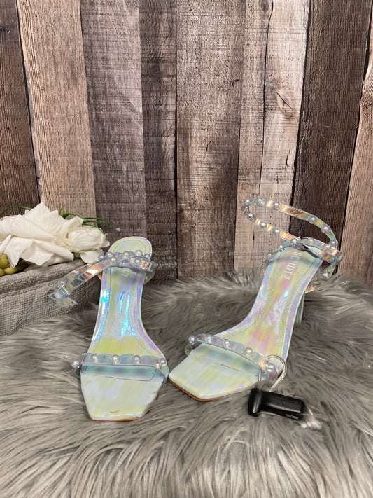 Clear Sandals Heels Stiletto Cmb, Size 8
