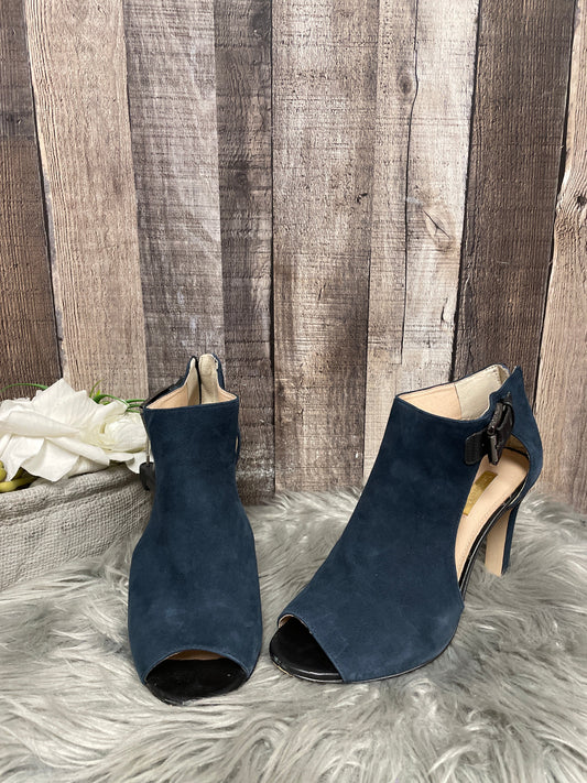 Blue Sandals Heels Stiletto Louise Et Cie, Size 7.5