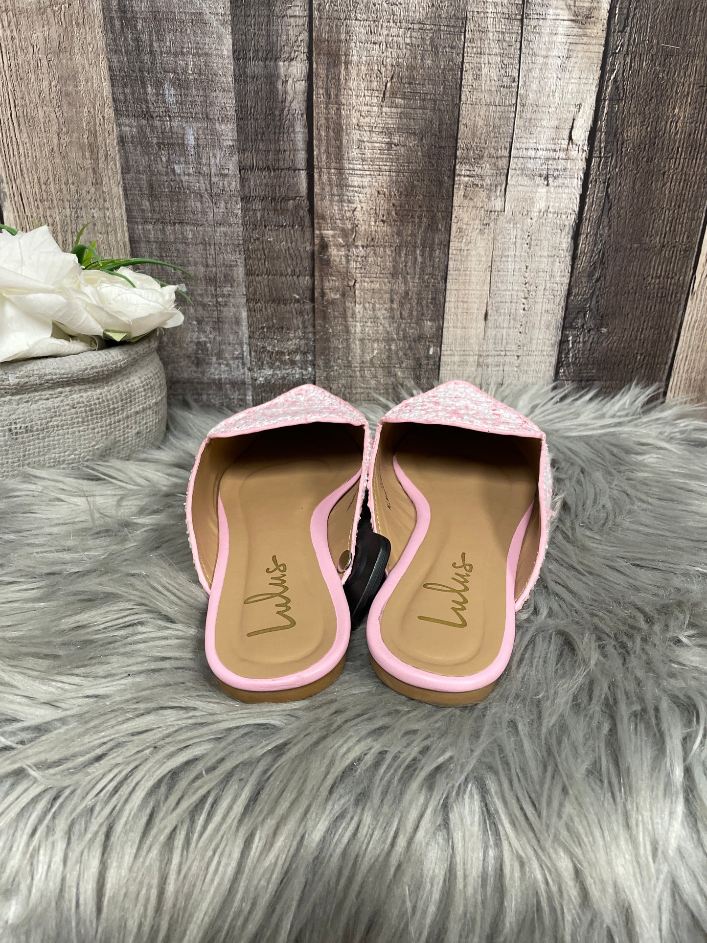 Pink Shoes Flats Lulus, Size 8
