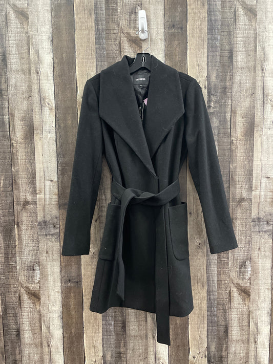 Coat Other By Express In Black, Size: S