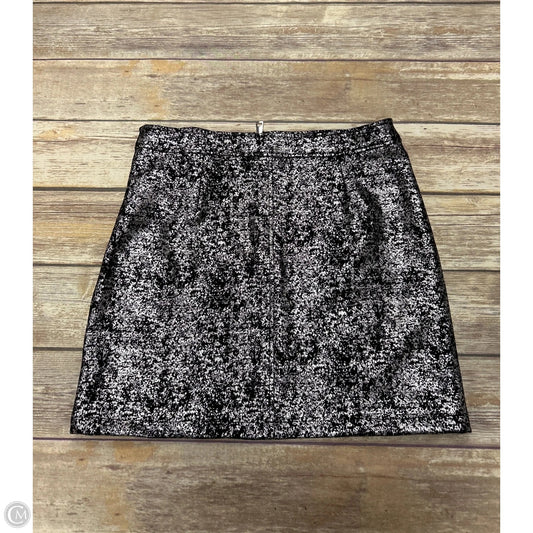 Skirt Mini & Short By Cme In Black & Silver, Size: L