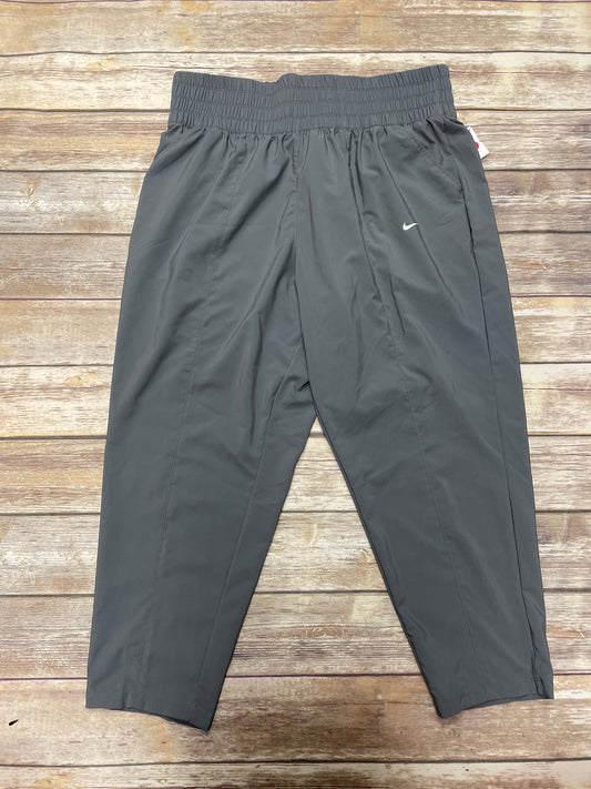 Athletic Pants By Nike In Grey, Size: 1x