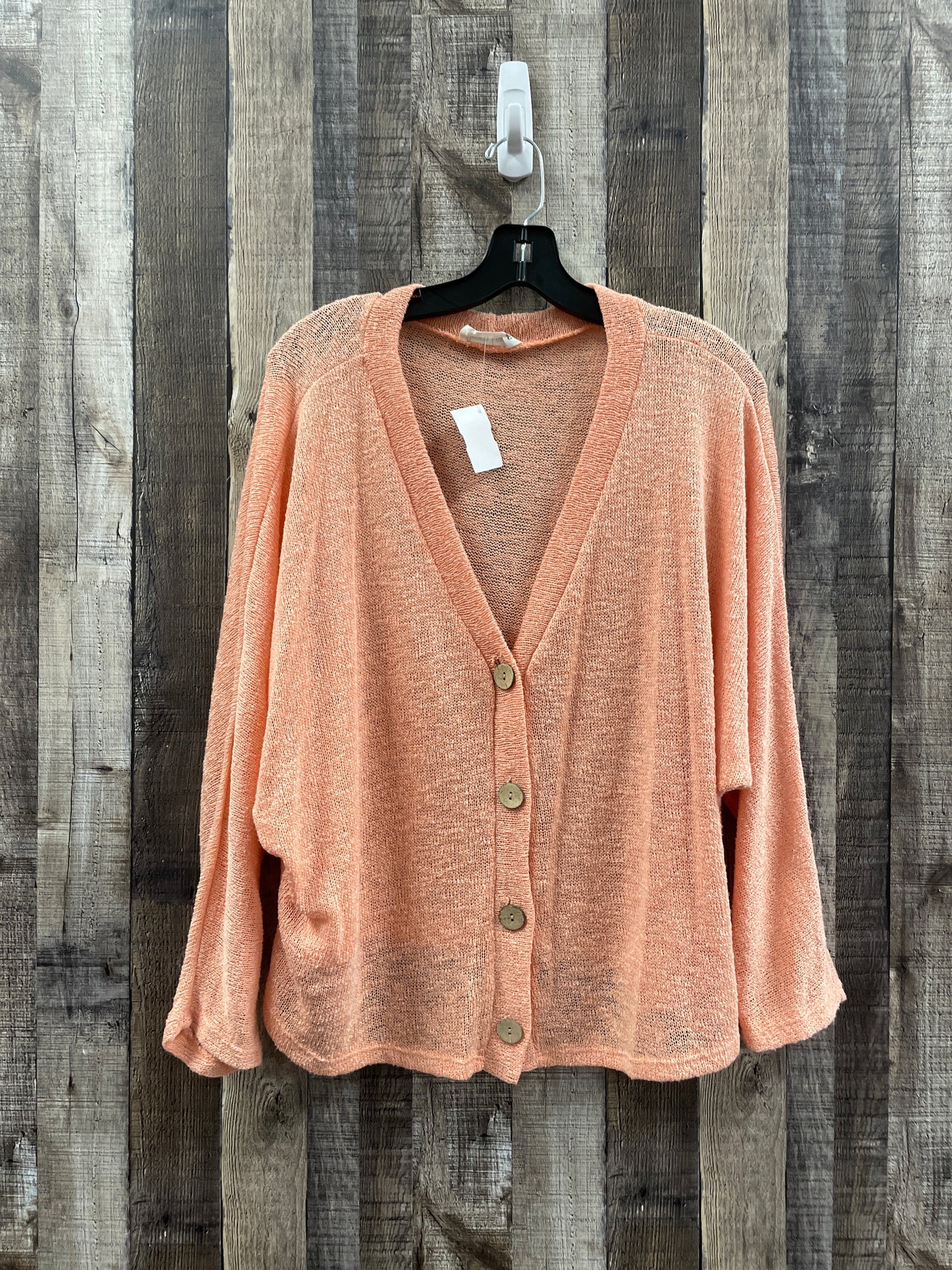 Peach Sweater Cardigan Peach Love Cream California, Size L