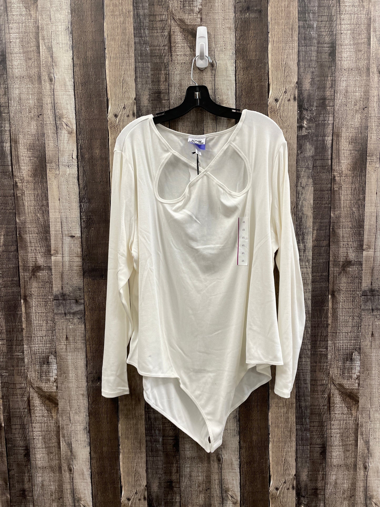 Bodysuit By Cme In Ivory, Size: 4x