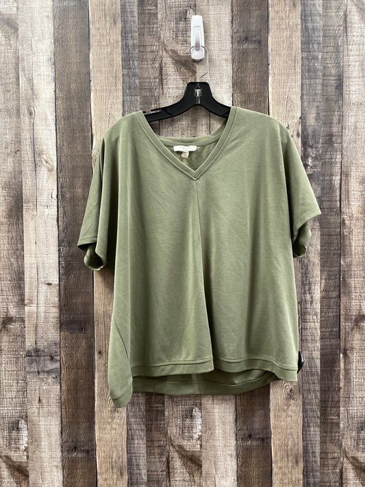 Green Top Short Sleeve Cable And Gauge, Size L