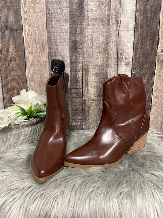 Brown Boots Ankle Heels Dolce Vita, Size 8