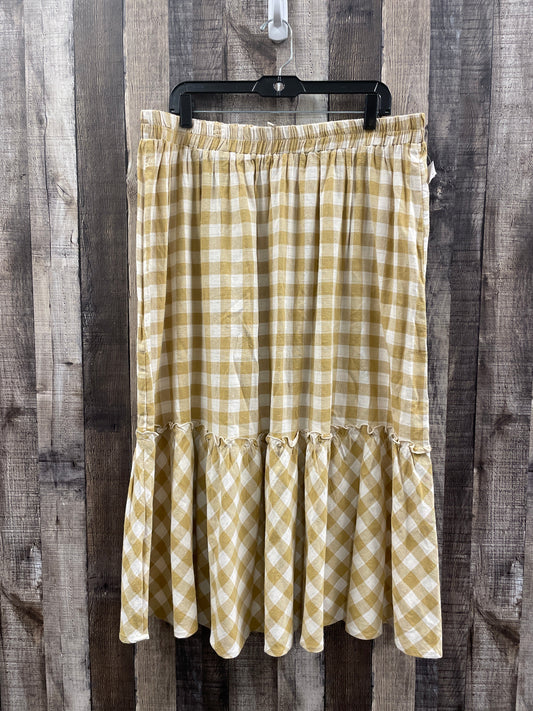 Skirt Maxi By Hayden La In Checkered Pattern, Size: 2x