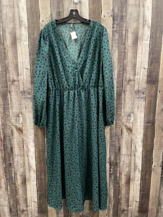 Dress Casual Maxi By Shein In Green, Size: 4x