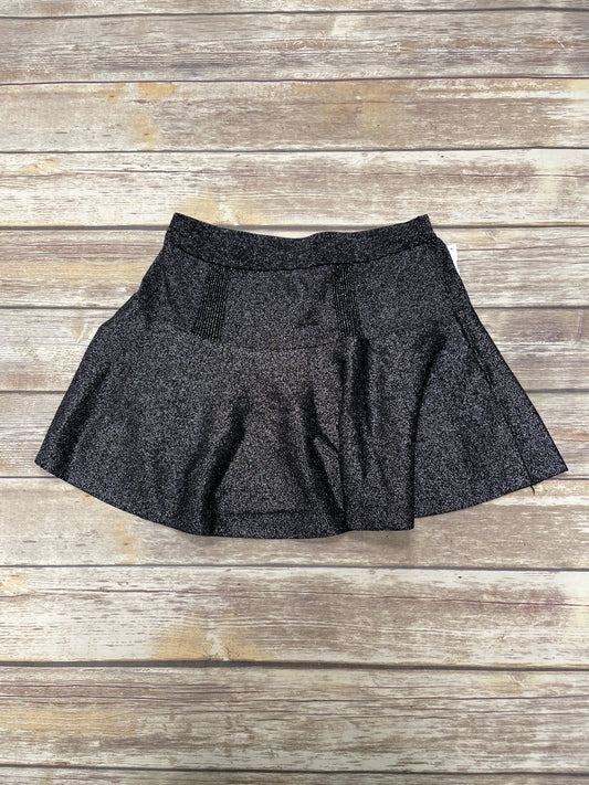 Skirt Mini & Short By Candies In Black & Silver, Size: M