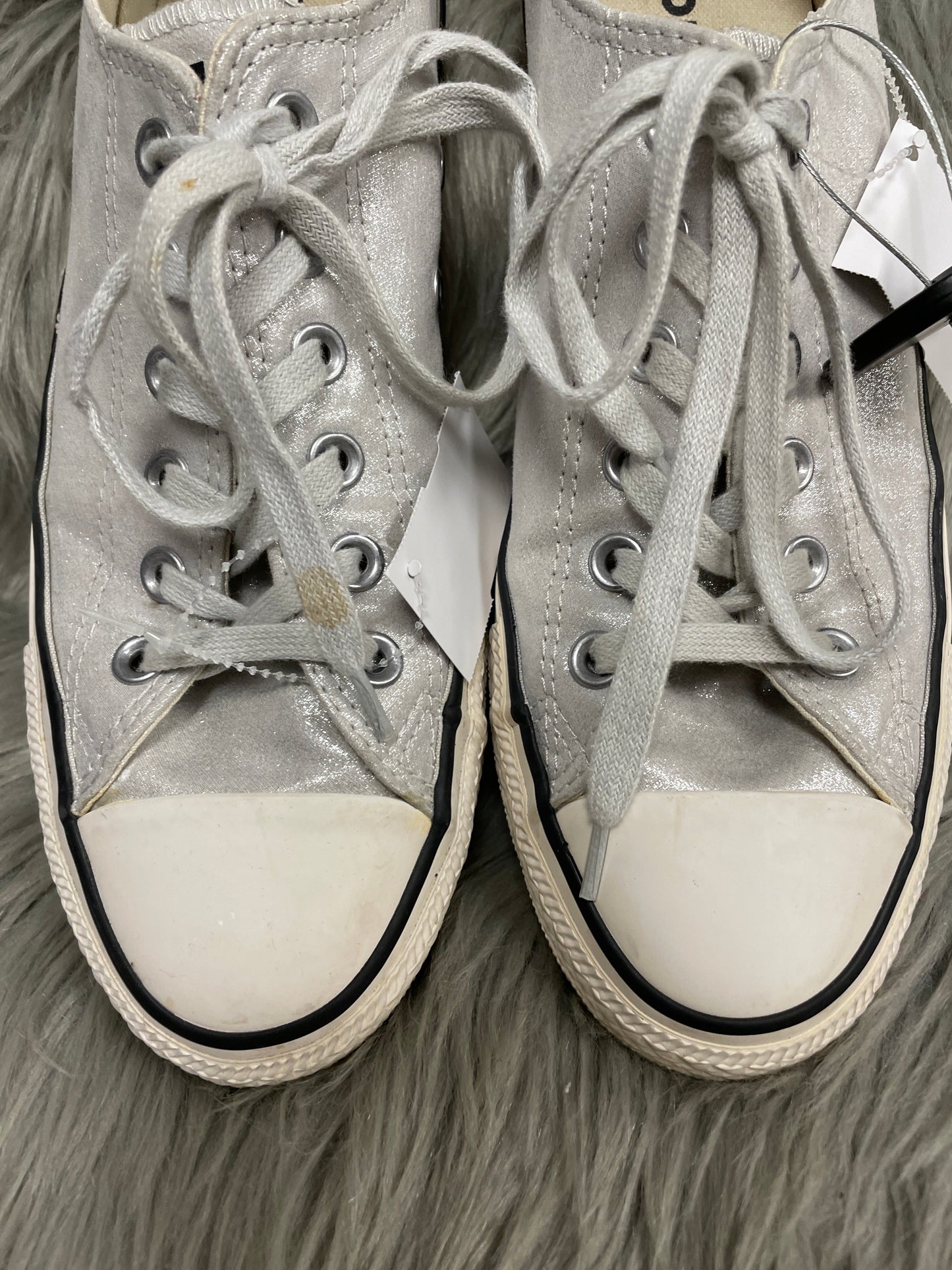 Grey & White Shoes Sneakers Converse, Size 9