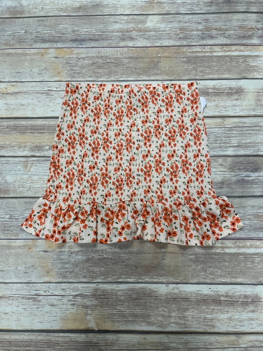 Skirt Mini & Short By Cato In Orange, Size: M