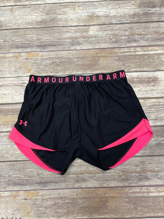 Athletic Shorts By Under Armour In Black & Pink, Size: Xl