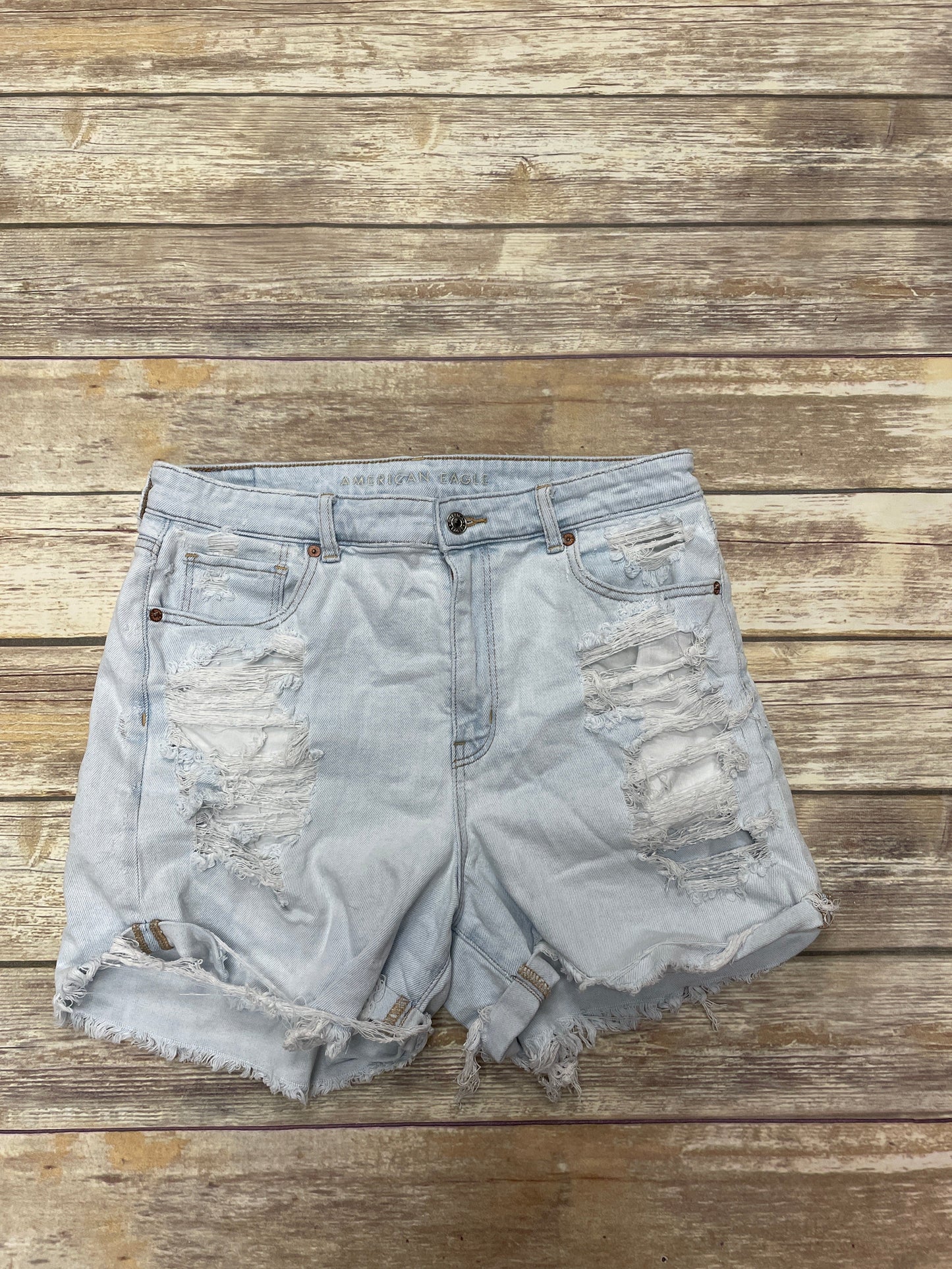 Shorts By American Eagle In Blue Denim, Size: 14