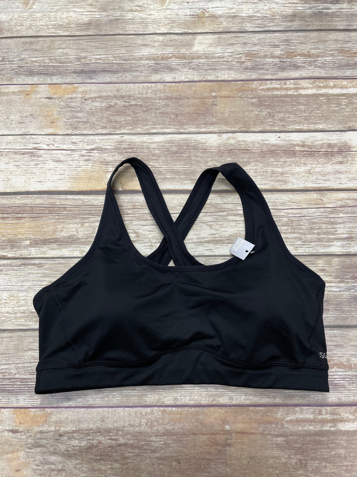 Athletic Bra By Clothes Mentor In Black, Size: 2x