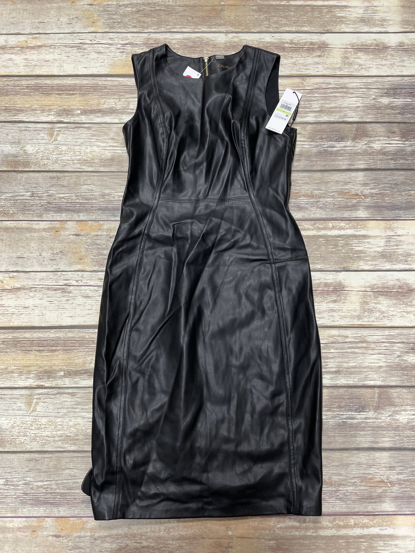 Dress Casual Midi By Calvin Klein In Black, Size: S