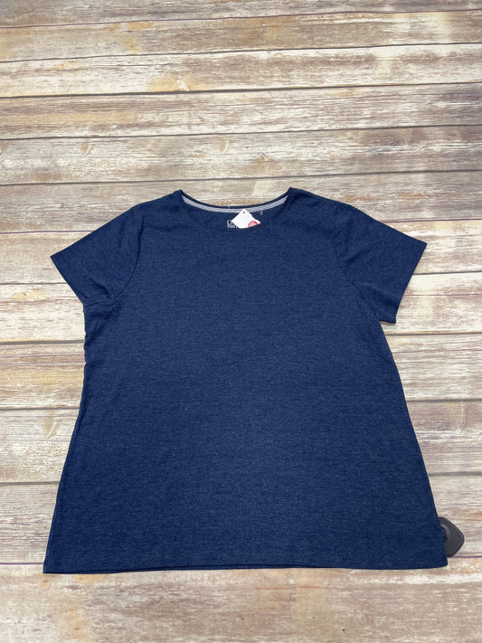 Top Short Sleeve By Croft And Barrow In Navy, Size: Xxl