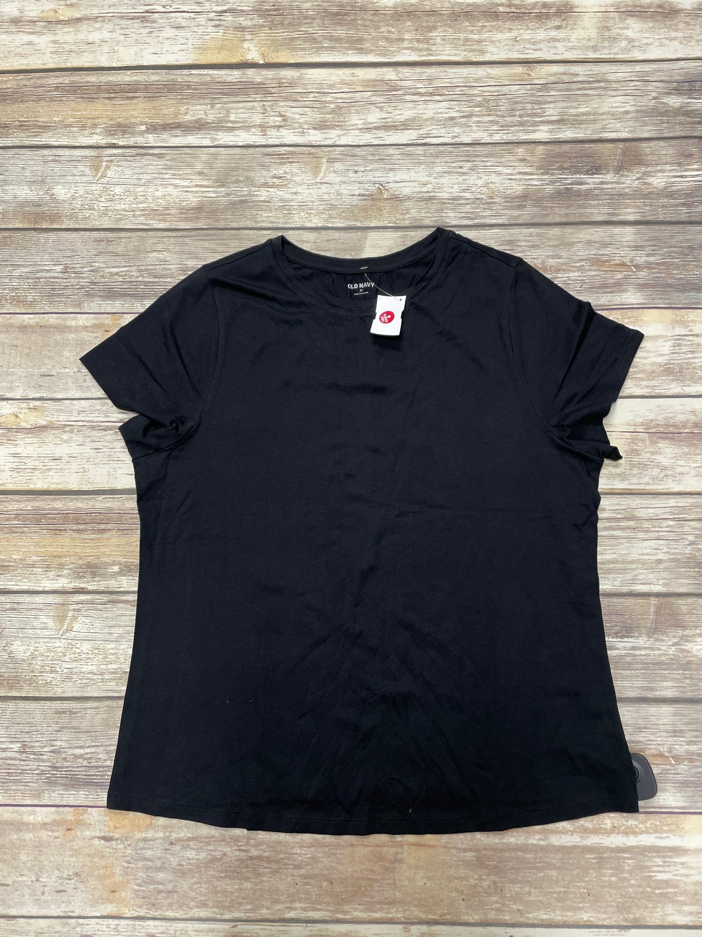 Top Short Sleeve By Old Navy In Black, Size: 2x