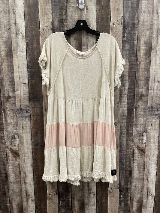 Dress Casual Short By Umgee In Beige, Size: M