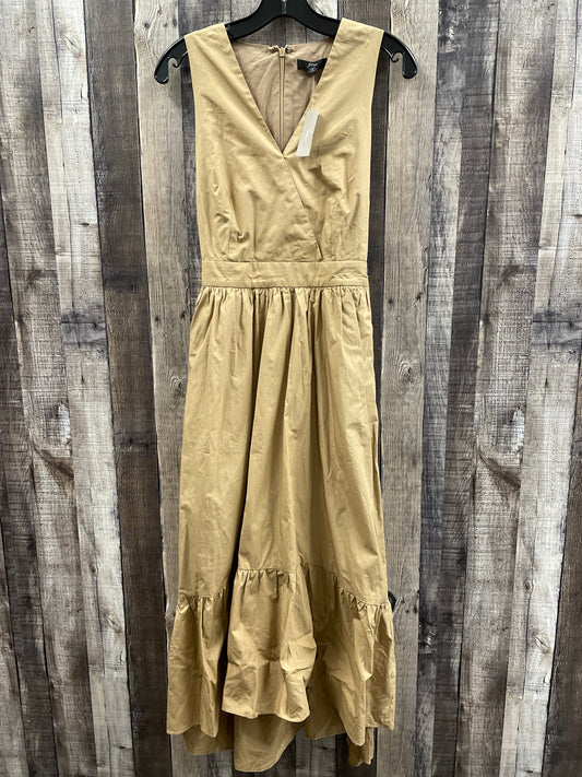 Dress Casual Midi By J. Crew In Tan, Size: 4