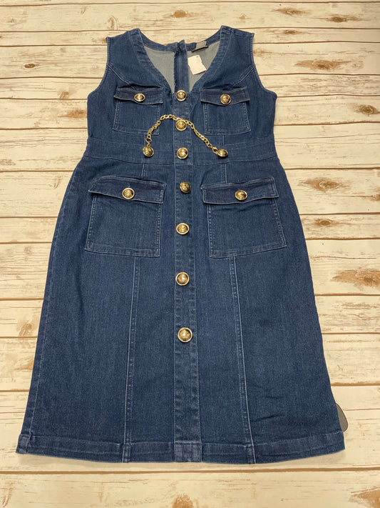 Dress Casual Short By Venus In Blue Denim, Size: L