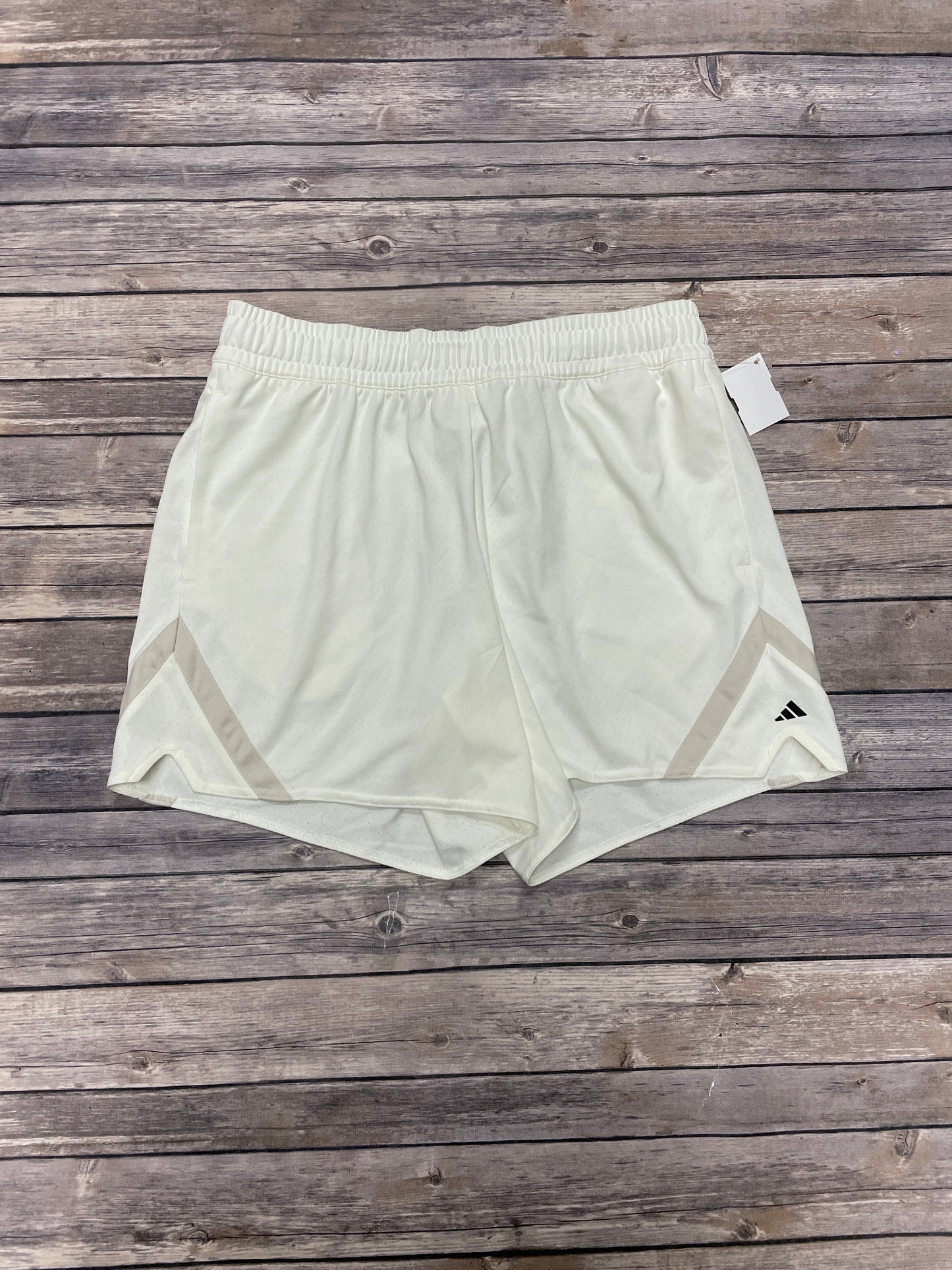 Athletic Shorts By Adidas In Ivory, Size: M