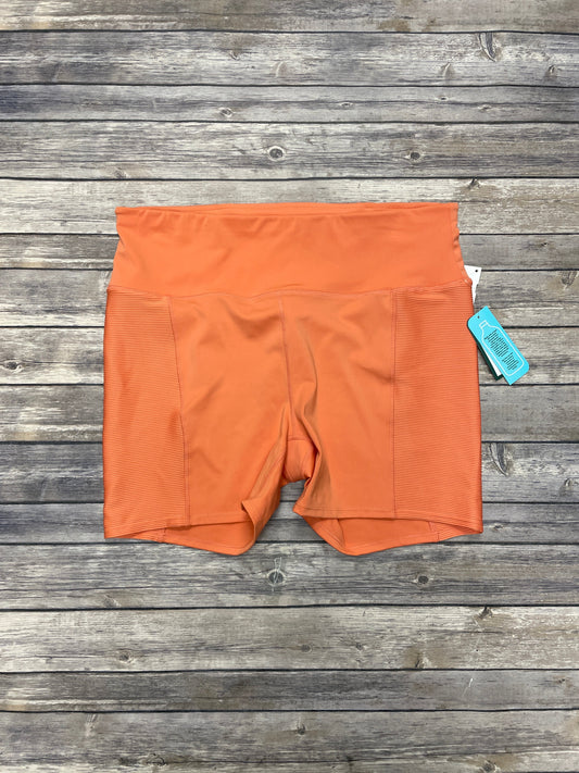 Athletic Shorts By Mta Pro In Orange, Size: 1x