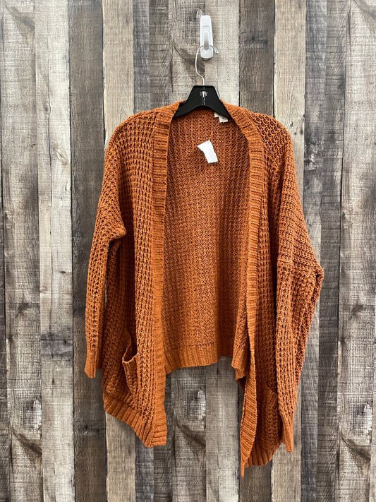 Sweater Cardigan By Mossimo In Brown, Size: M