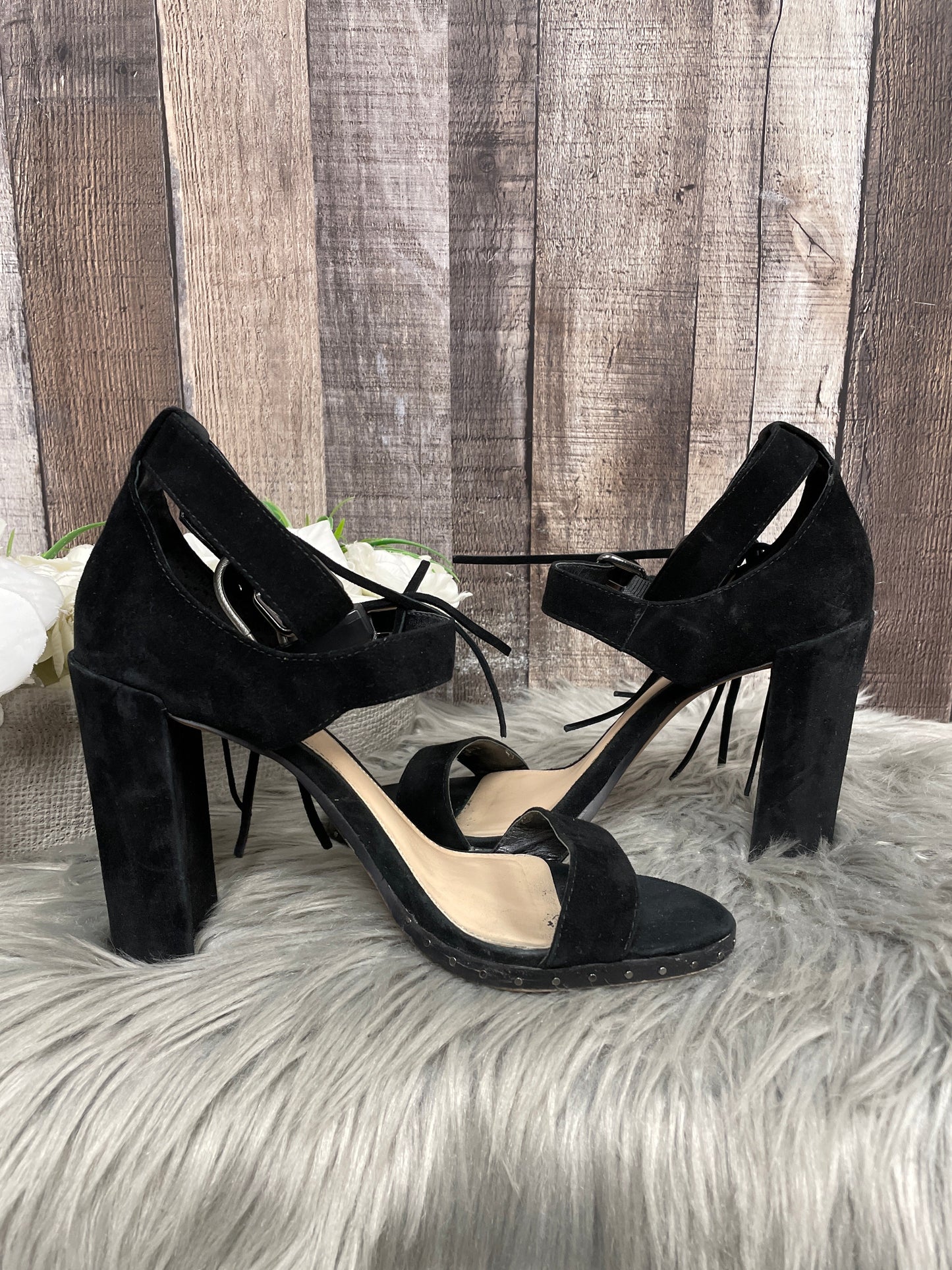 Sandals Heels Block By Vince Camuto In Black, Size: 8