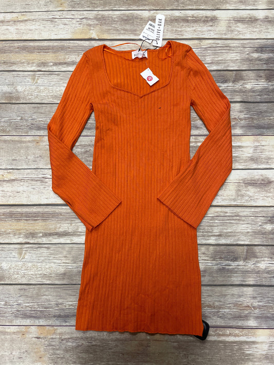 Dress Sweater By Olive And Oak In Orange, Size: L