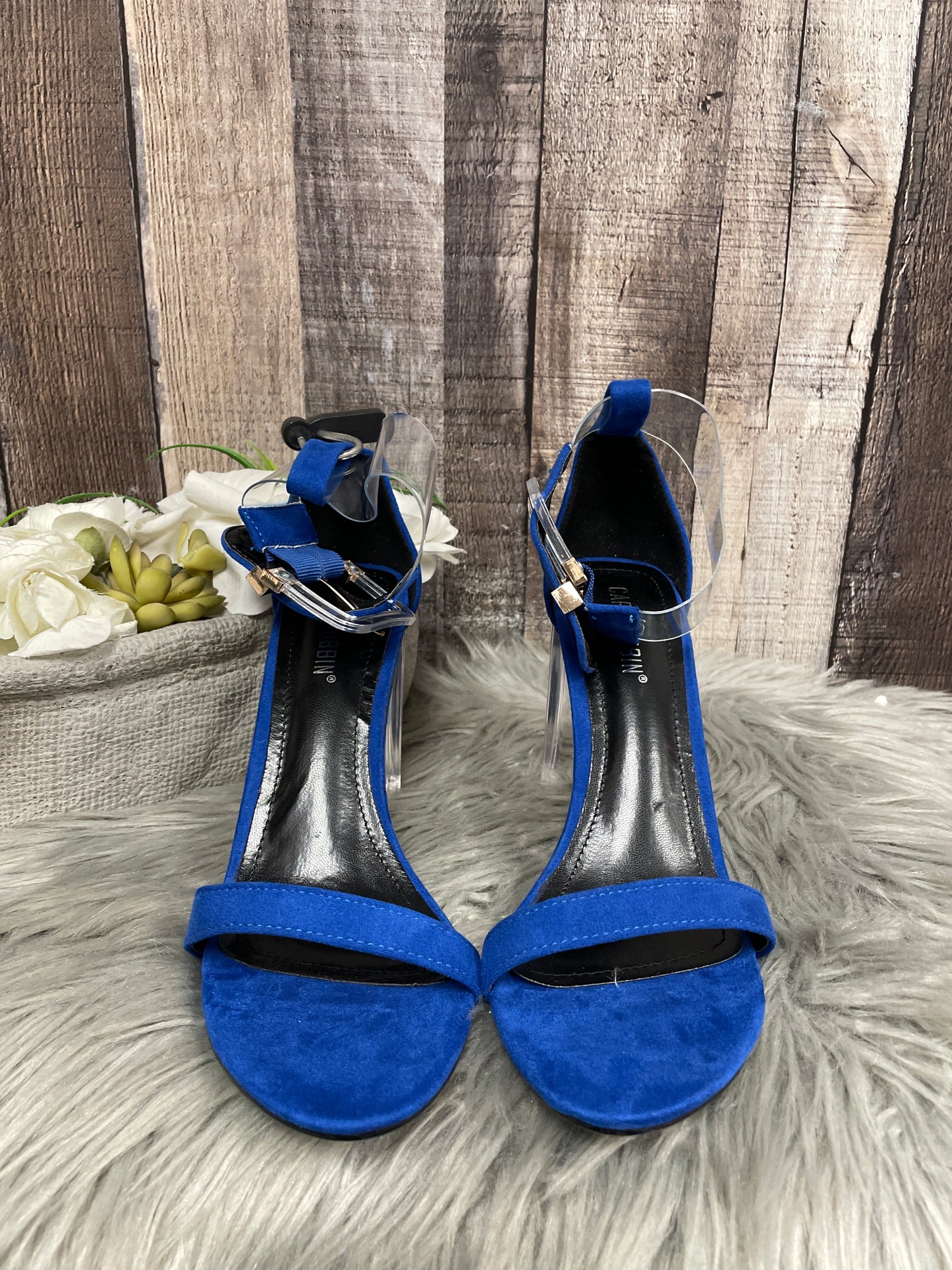 Shoes Heels Block By Cape Cod In Blue, Size: 8