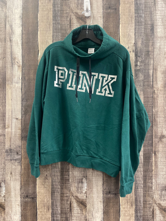 Sweatshirt Collar By Pink In Green, Size: Xl