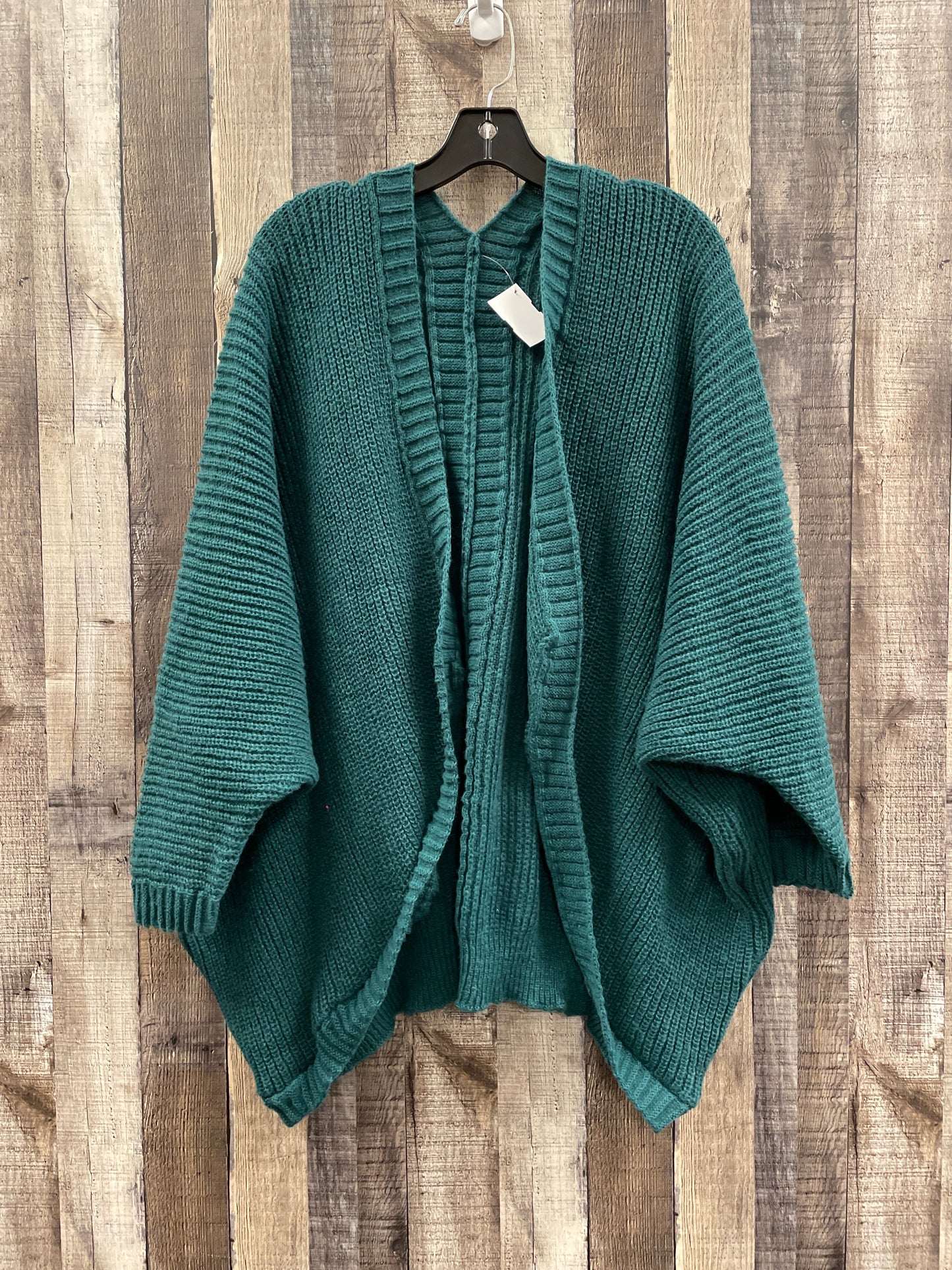 Sweater Cardigan By Shein In Green, Size: 2x