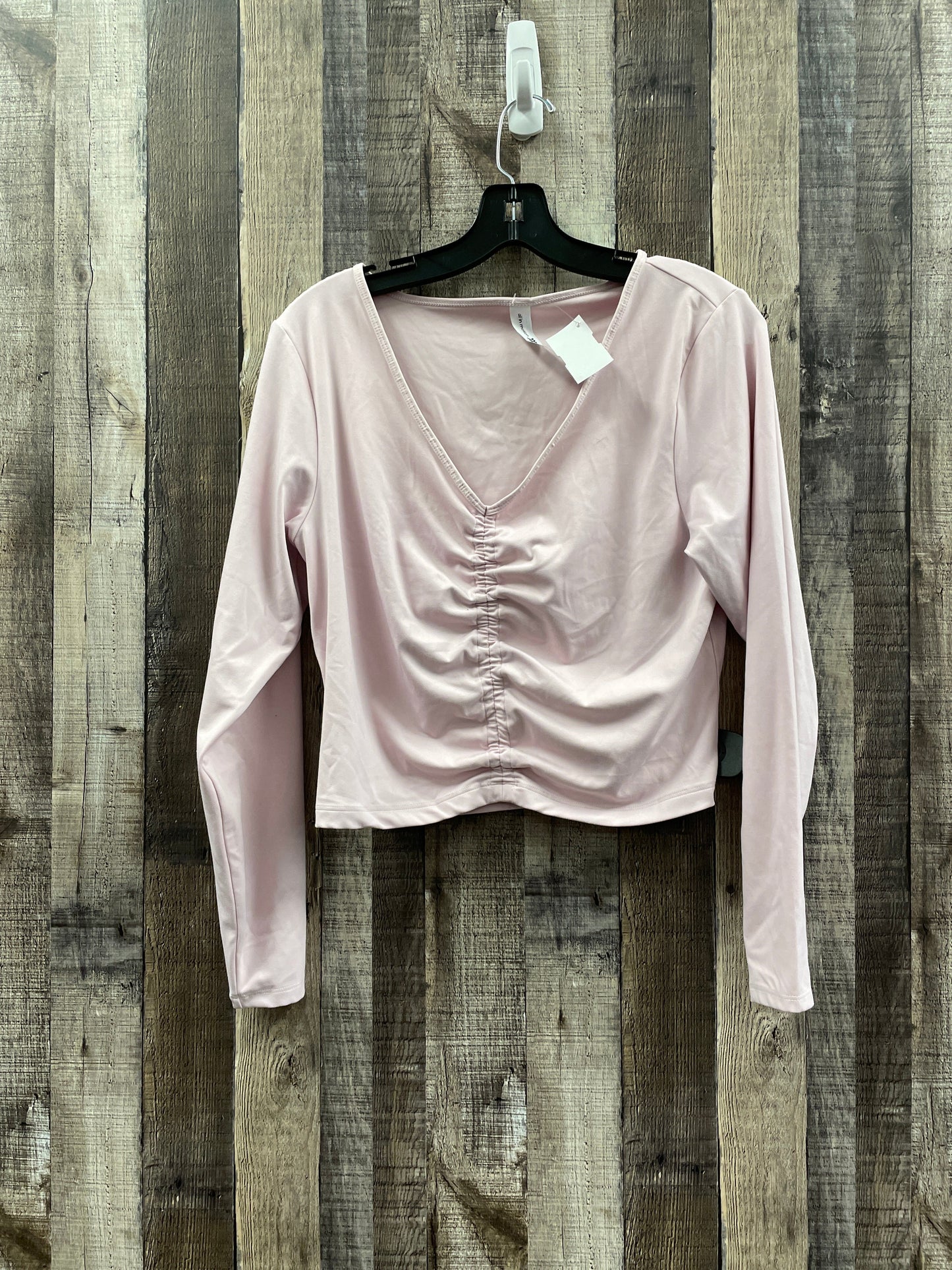 Athletic Top Long Sleeve Crewneck By All In Motion In Pink, Size: Xl