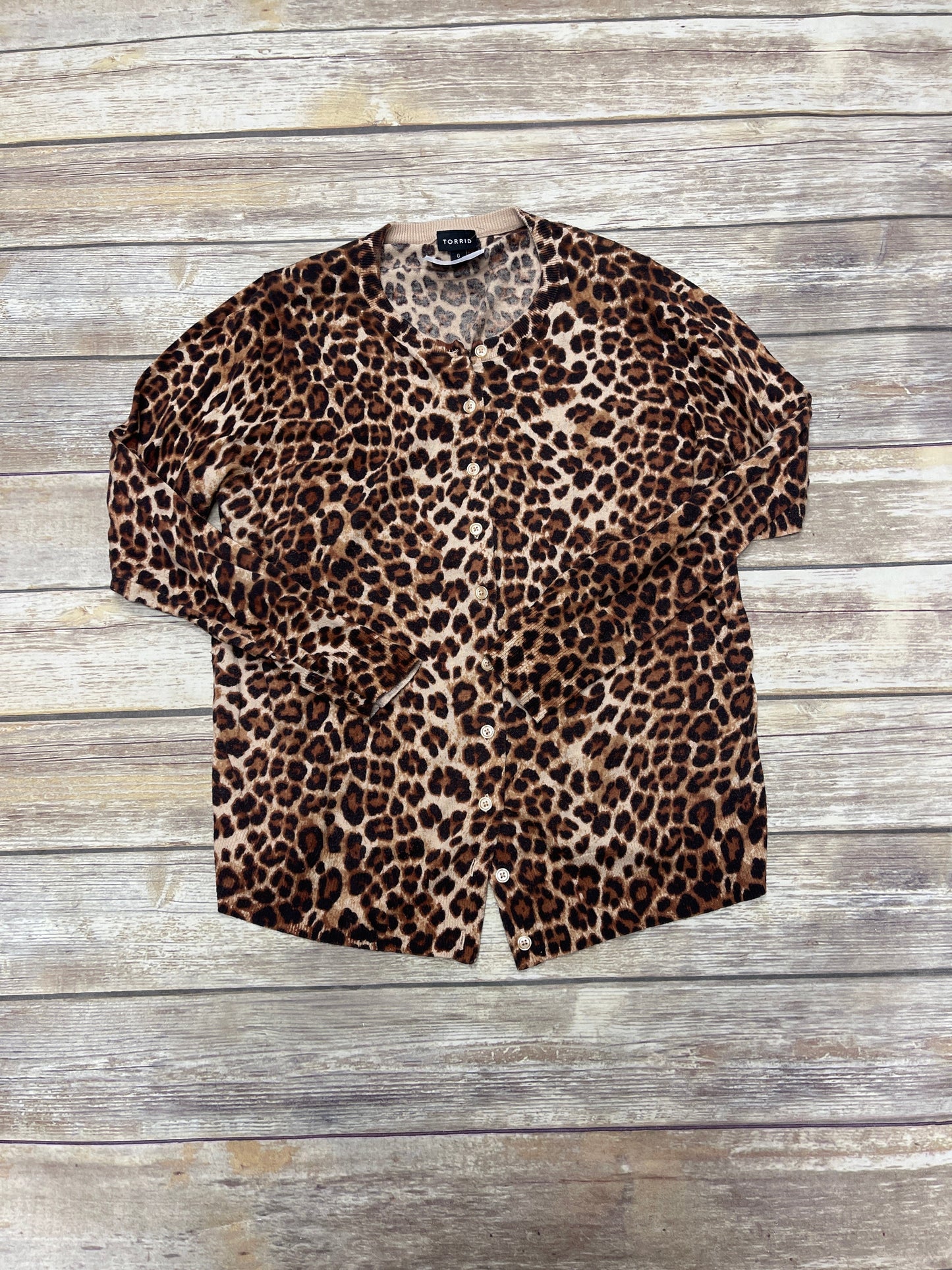 Sweater By Torrid In Animal Print, Size: L