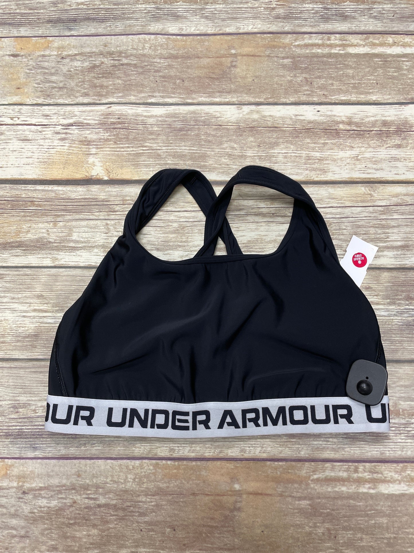 Athletic Bra By Under Armour In Black & White, Size: 2x