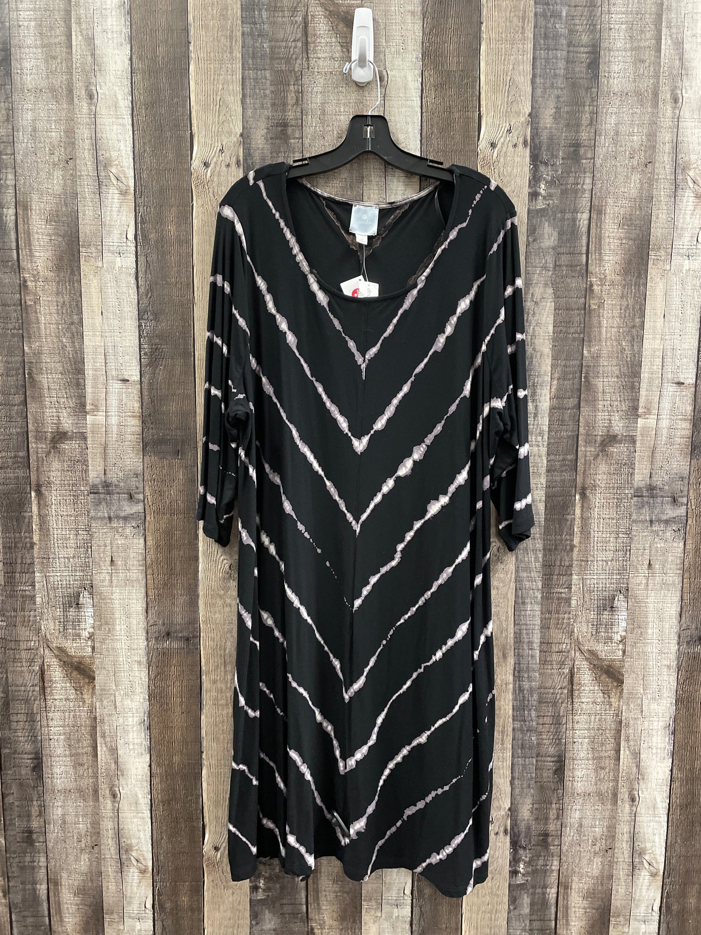 Dress Casual Midi By Sunday In Black, Size: 3x