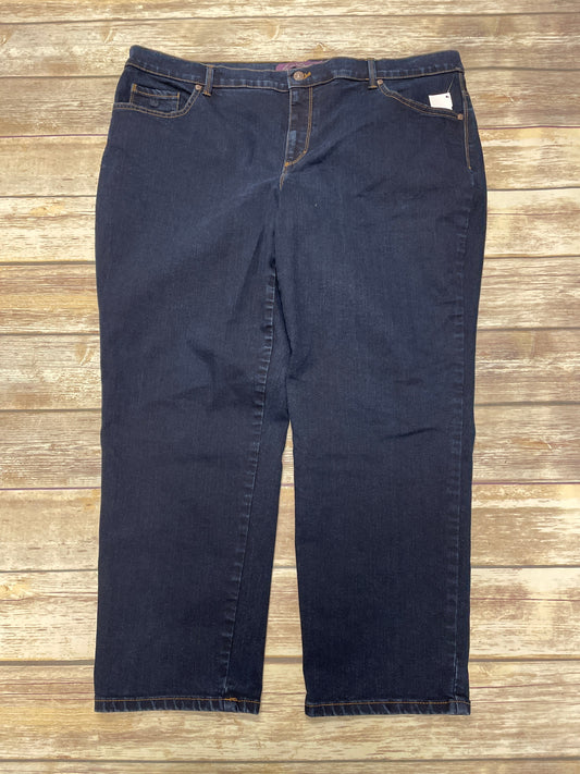 Jeans Skinny By Gloria Vanderbilt In Blue Denim, Size: 20